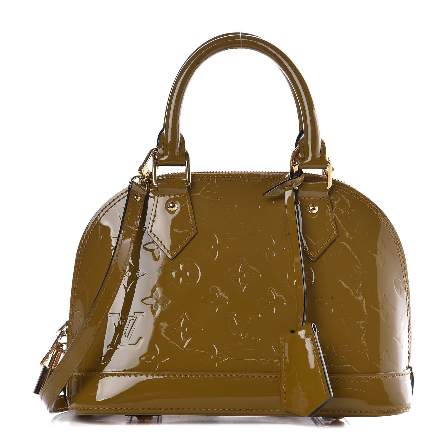 Louis Vuitton Vernis Alma BB Vert Olive 1 of 8