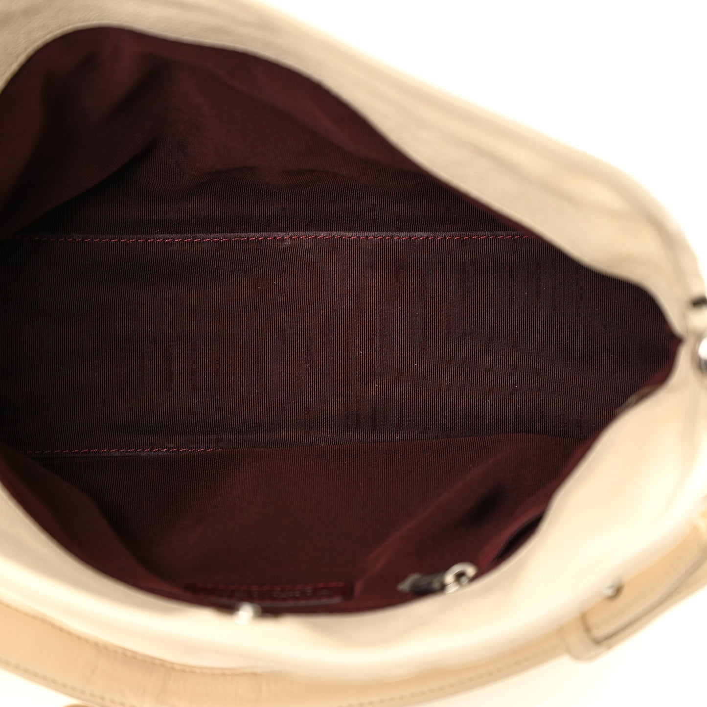 Caviar Quilted French Riviera Hobo Beige
