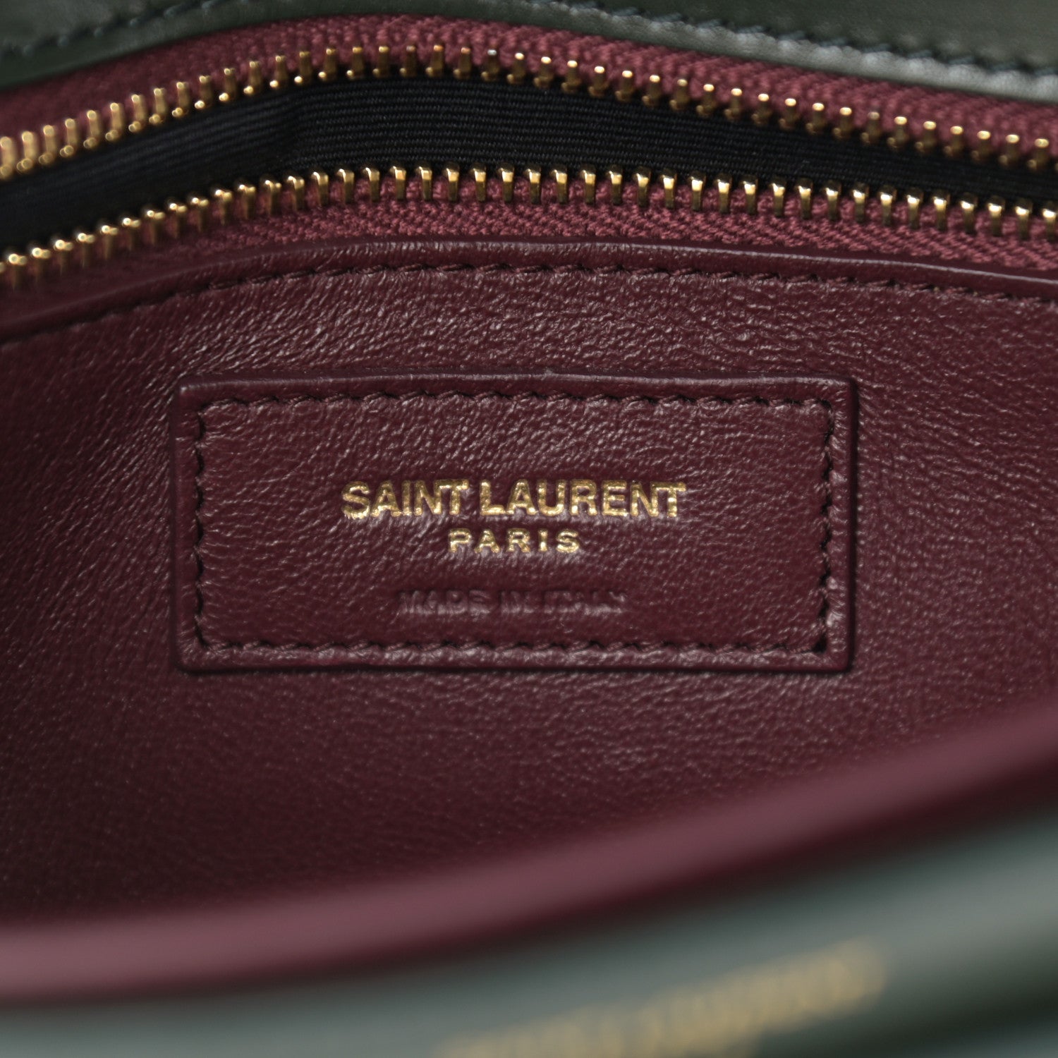 Saint Laurent Smooth Calfskin Monogram Cassandra Clasp Bag Dark Green 6 of 10