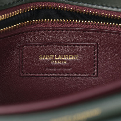 Saint Laurent Smooth Calfskin Monogram Cassandra Clasp Bag Dark Green 6 of 10