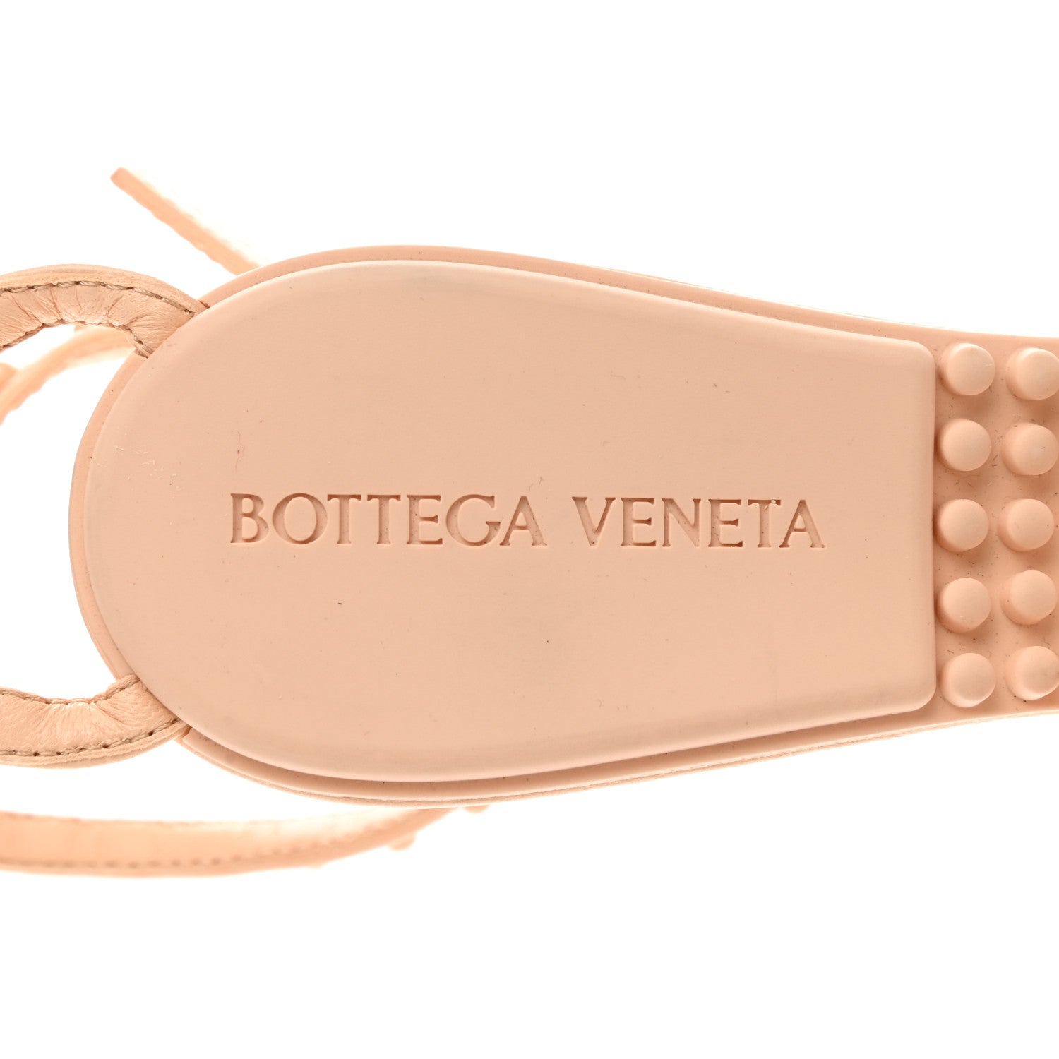 Bottega Veneta Lambskin Studded Multi Strap Sandals 37 Nude Peach 6 of 9