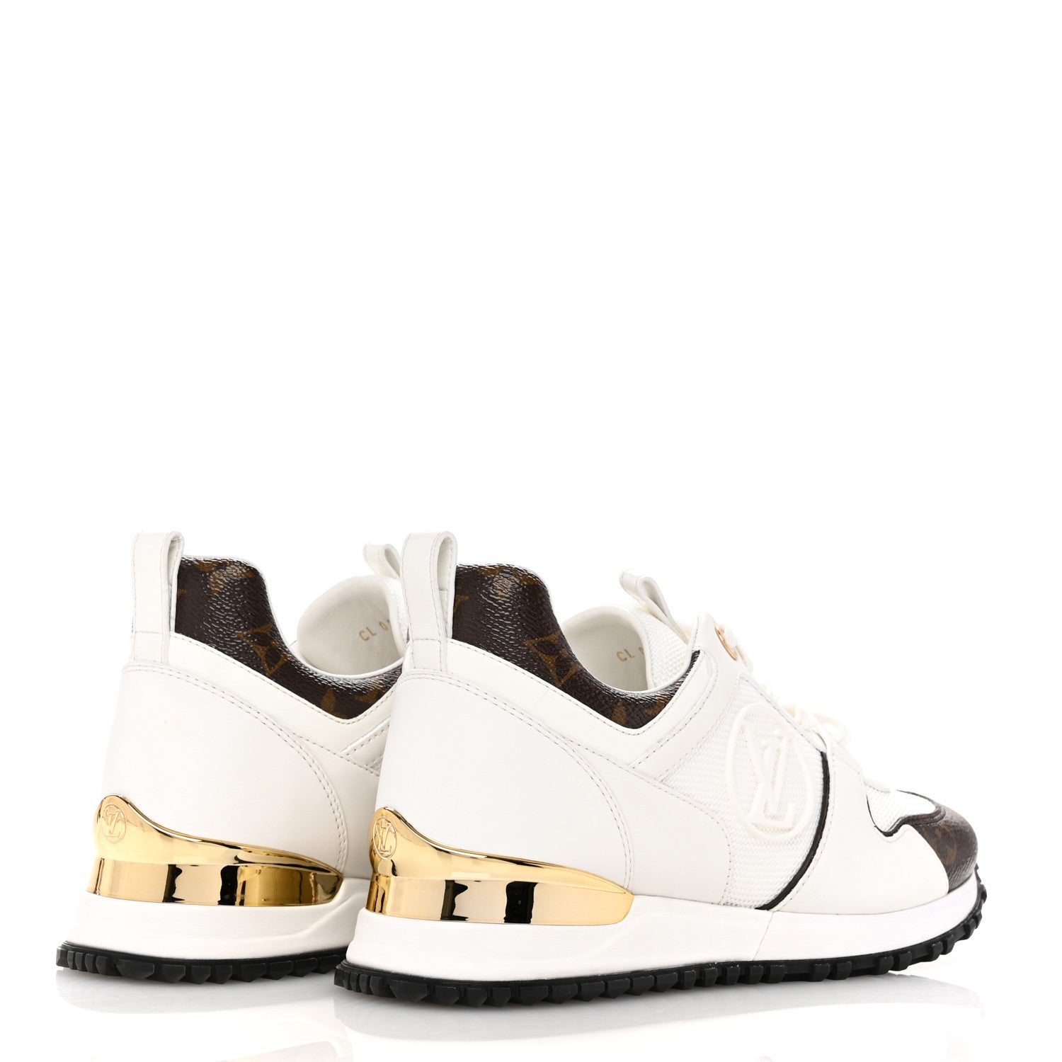 Louis Vuitton Calfskin Monogram Run Away Sneakers 36 White 5 of 10