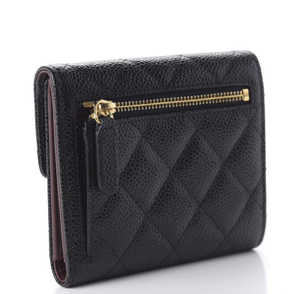 Chanel Caviar Quilted Compact Flap Wallet Black 3 of 10