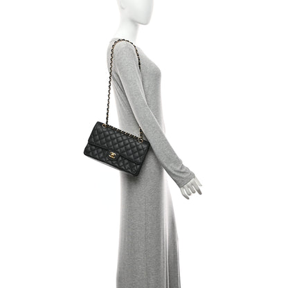 Chanel Caviar Quilted Medium Double Flap Black 2 of 10