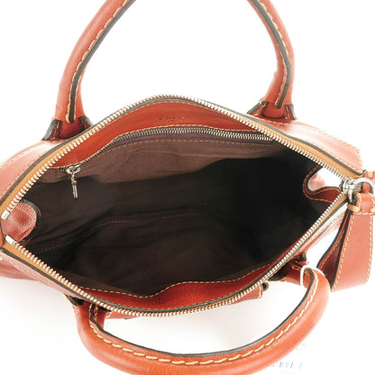 Chloe Calfskin Edith Satchel Whiskey 5 of 7
