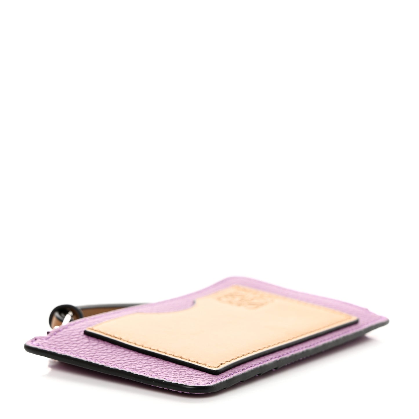 Soft Grained Calfskin Coin Card Holder Gold Guimauve