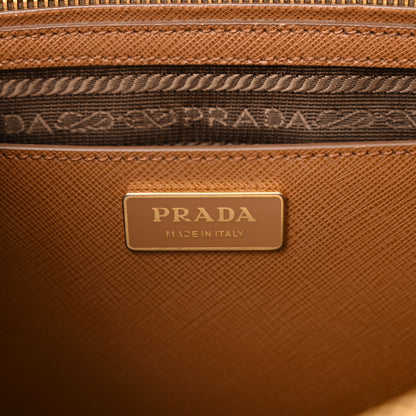 Prada Saffiano Large Galleria Double Zip Tote Cannella 6 of 18
