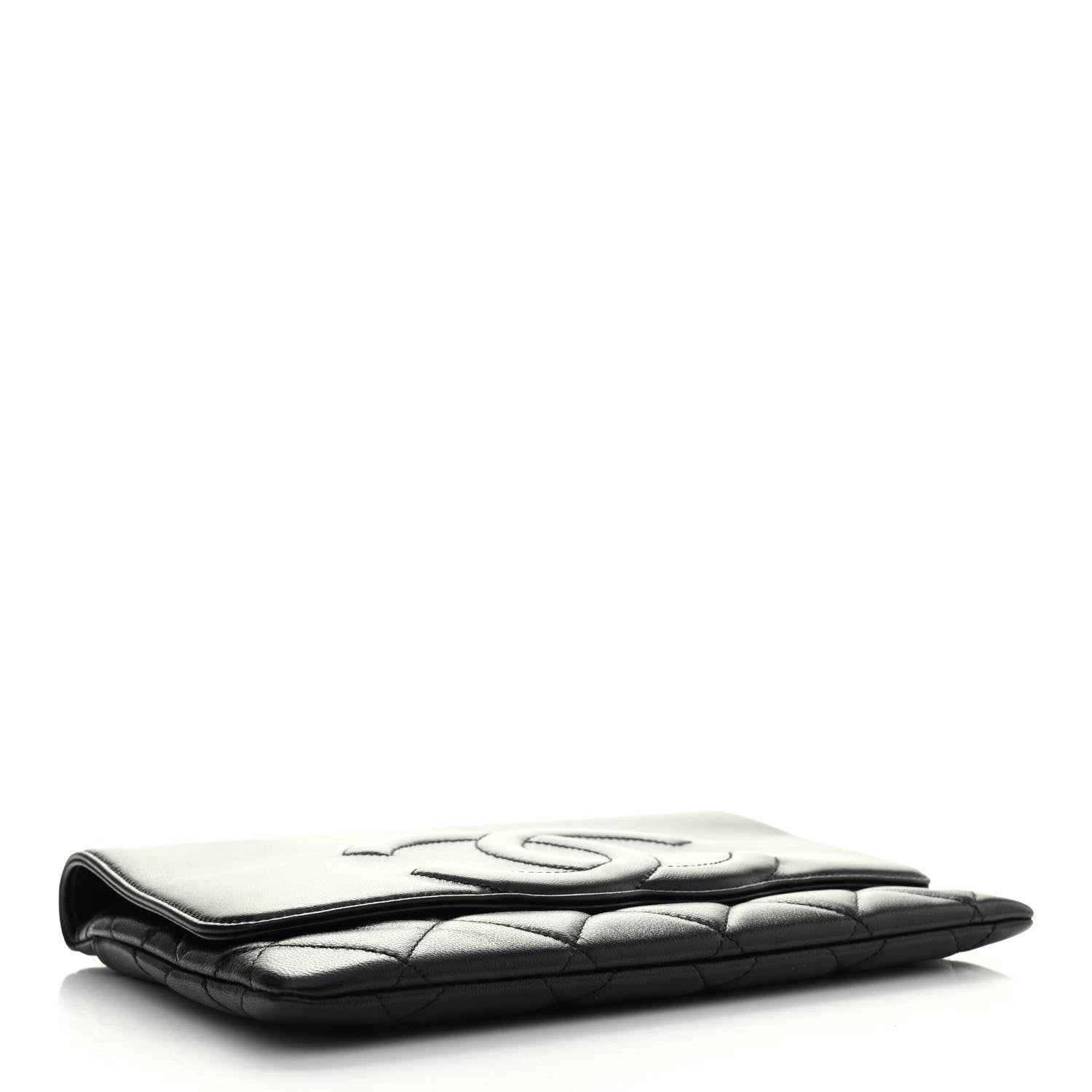 Chanel Goatskin Quilted Timeless CC Clutch Black 3 of 4