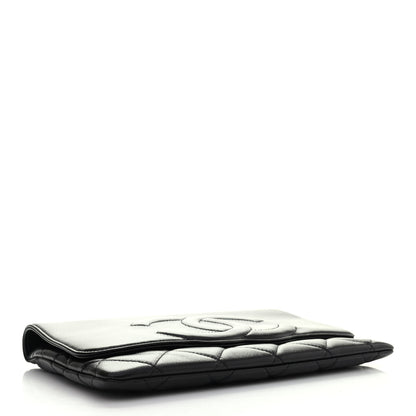 Chanel Goatskin Quilted Timeless CC Clutch Black 3 of 4