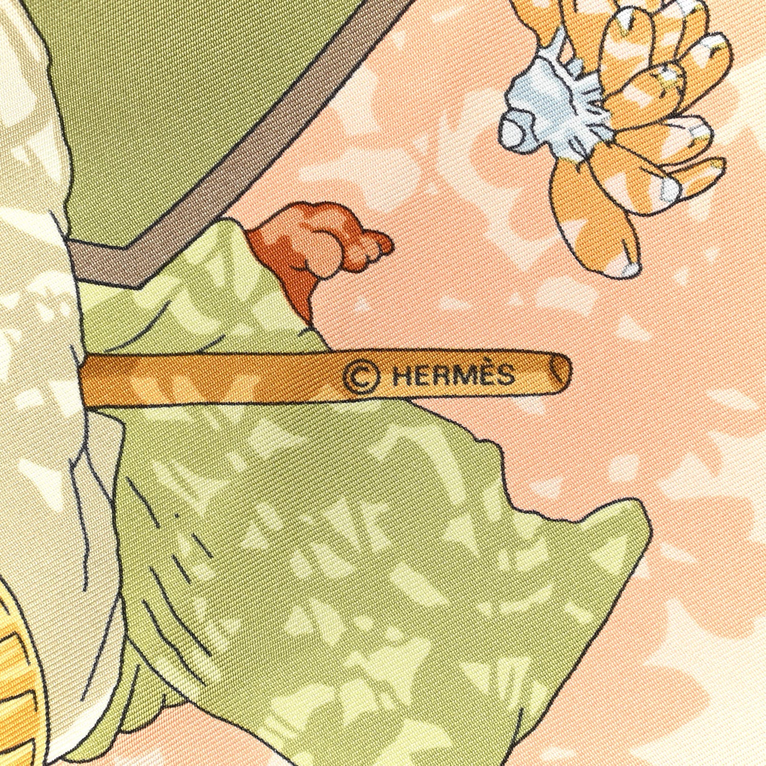 Hermes Silk Marche Flottant du Lac Inle Scarf 90 4 of 6