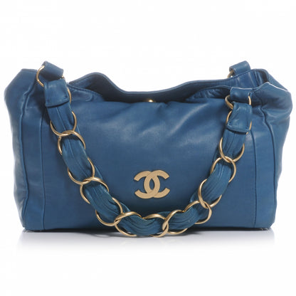 Chanel Lambskin Small Olsen Shoulder Bag Turquoise 1 of 7
