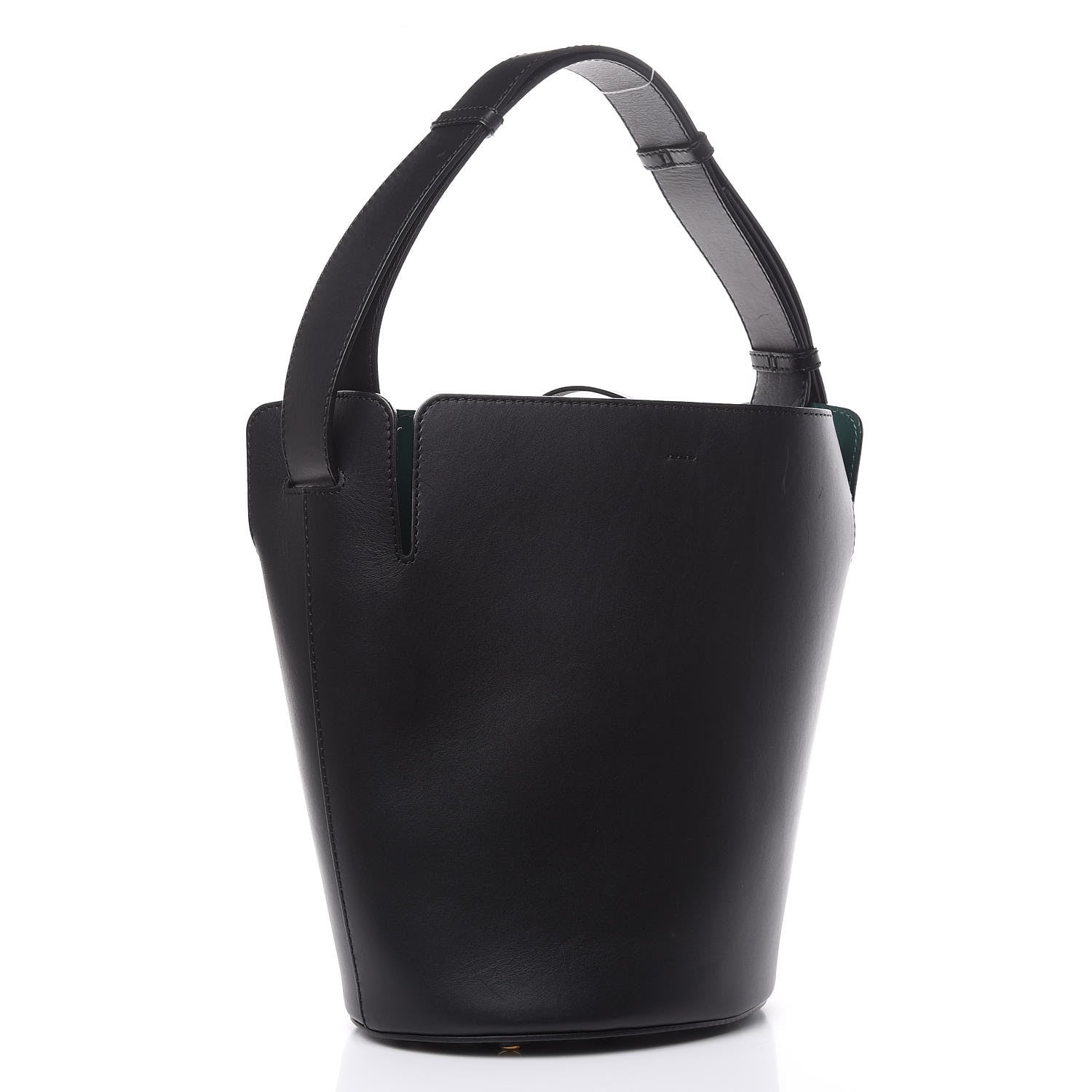 Burberry Supple Calfskin Medium Bucket Black 4 of 15