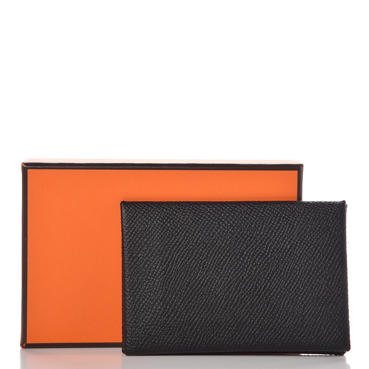 Hermes Epsom Calvi Card Case Black 8 of 8