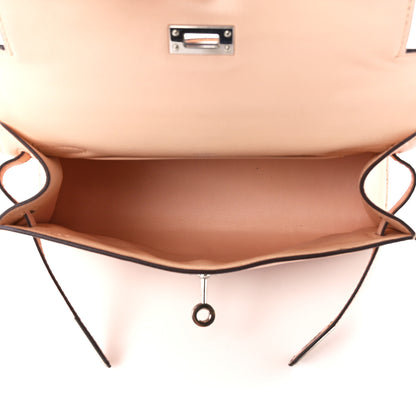 Hermes Swift Kelly Pochette Clutch Rose Eglantine 5 of 10