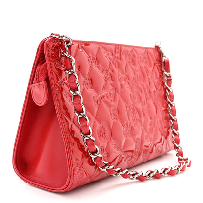 Chanel Patent Calfskin Lucky Symbols Pochette Red 2 of 9