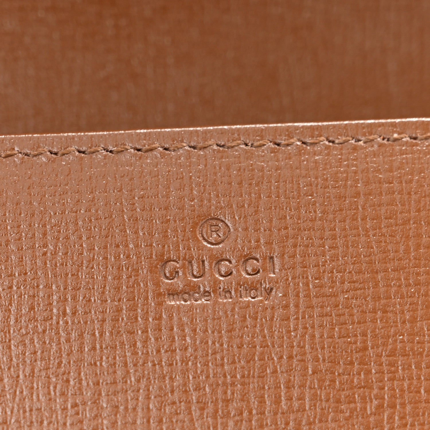Gucci GG Supreme Monogram Azalea Calfskin Horsebit 1955 Wallet On Chain Beige Ebony Brown Sugar 6 of 13