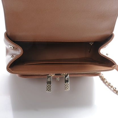 Chanel Caviar Quilted Small Business Affinity Flap Camel 5 of 8