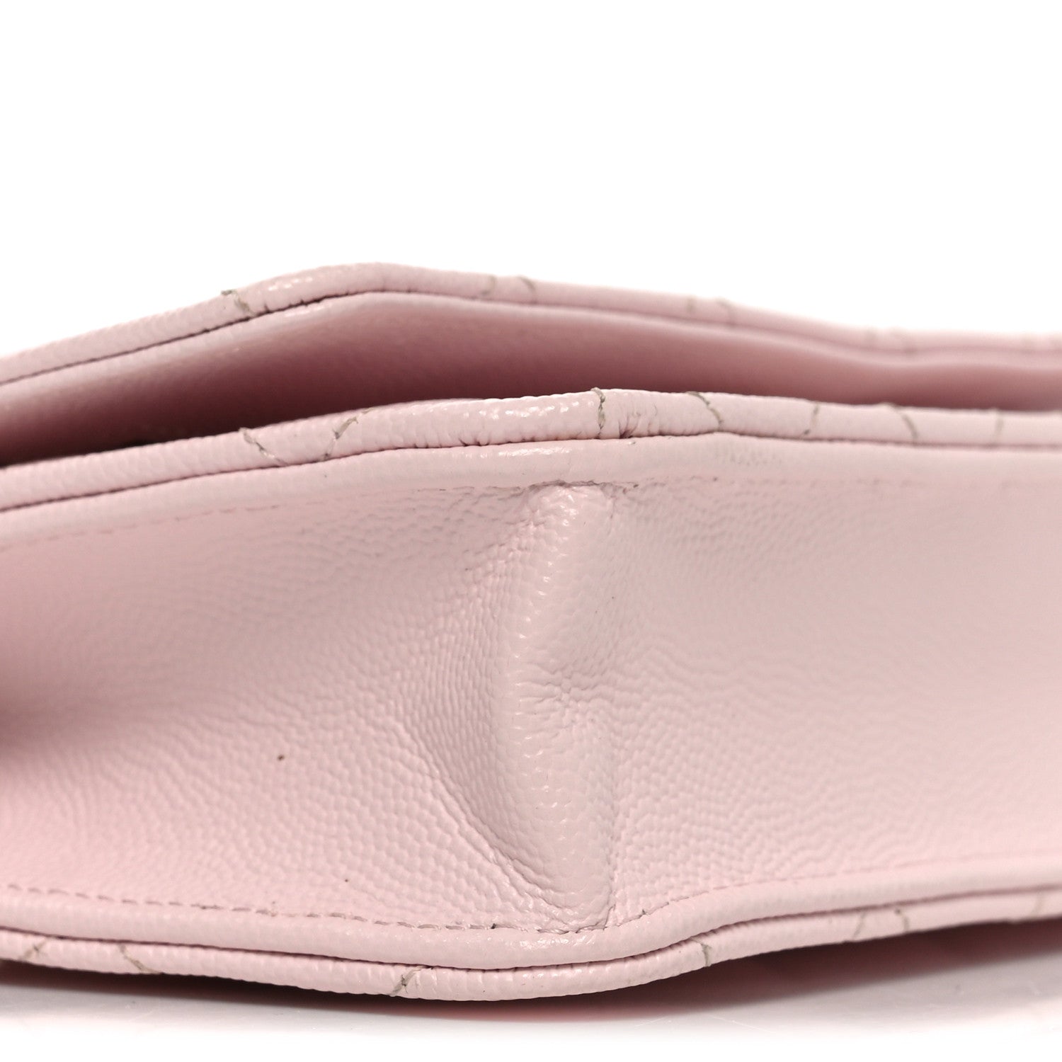 Chanel Caviar Quilted Wallet on Chain WOC Light Pink 9 of 11