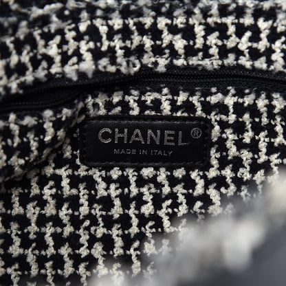 Chanel Tweed Calfskin Tweedy Single Flap Black 12 of 14