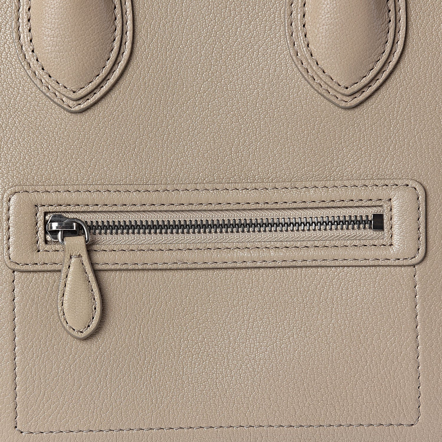 Celine Goatskin Mini Luggage Sand 10 of 14