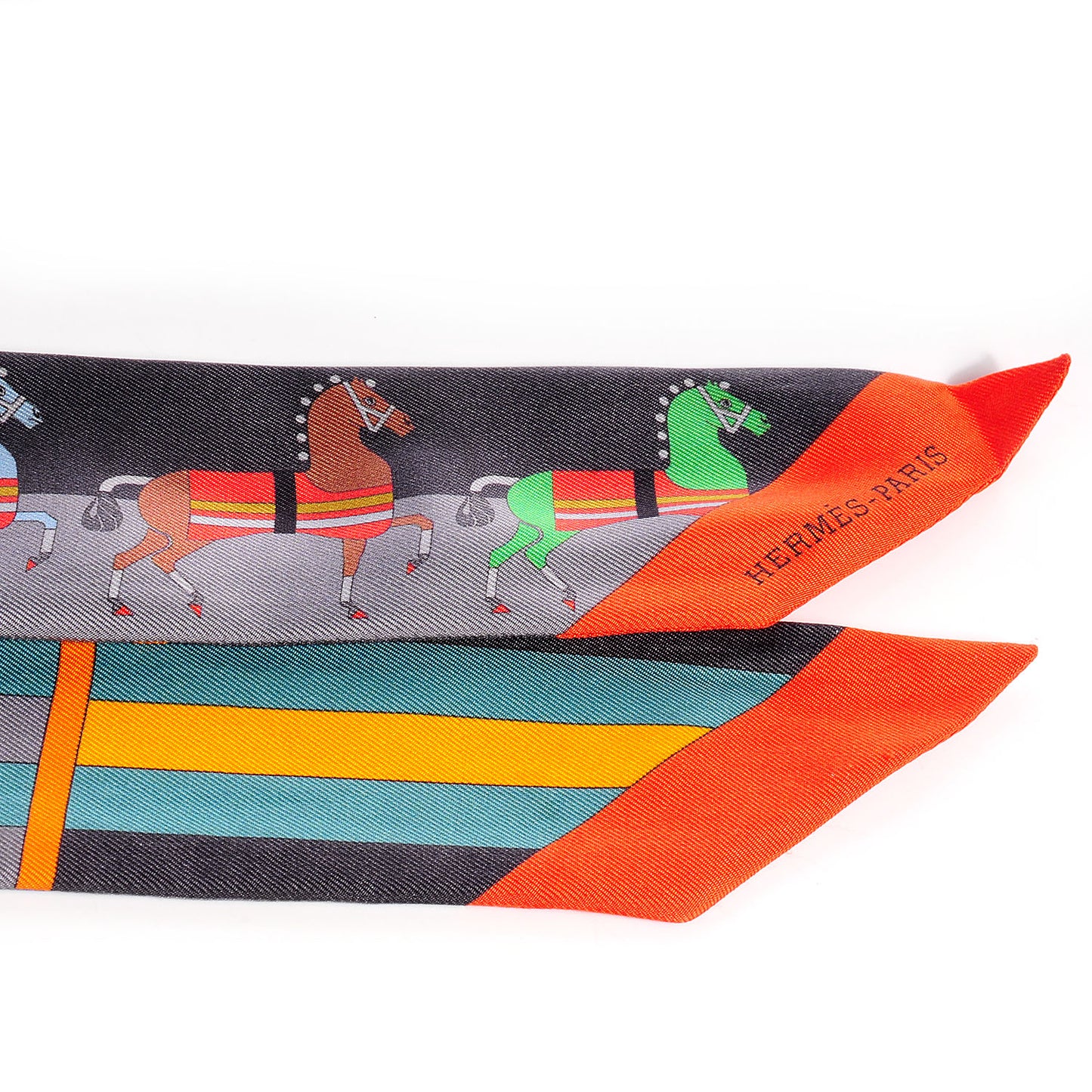 Silk Rocabar Twilly Gris Orange Vert