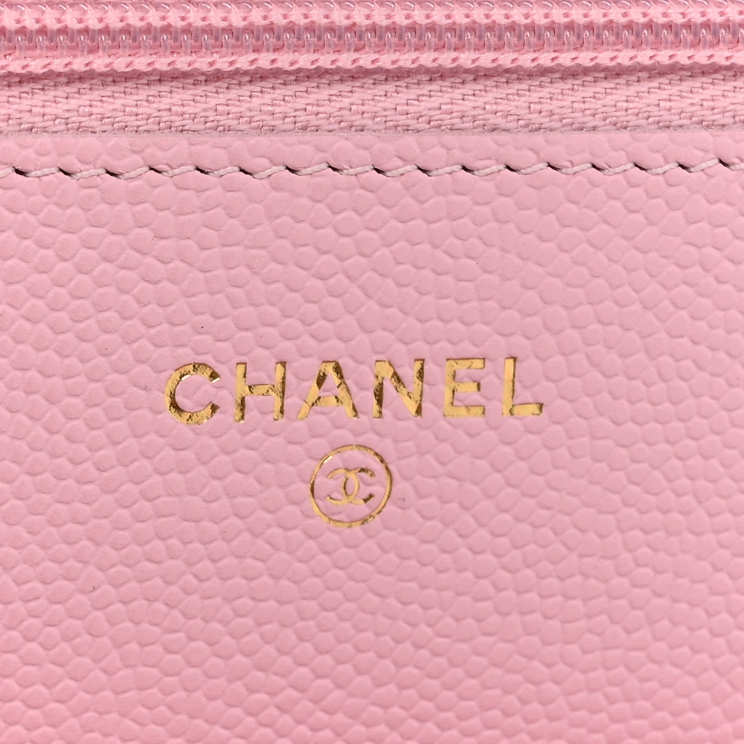 Chanel Caviar Quilted Wallet on Chain WOC Light Pink 6 of 12
