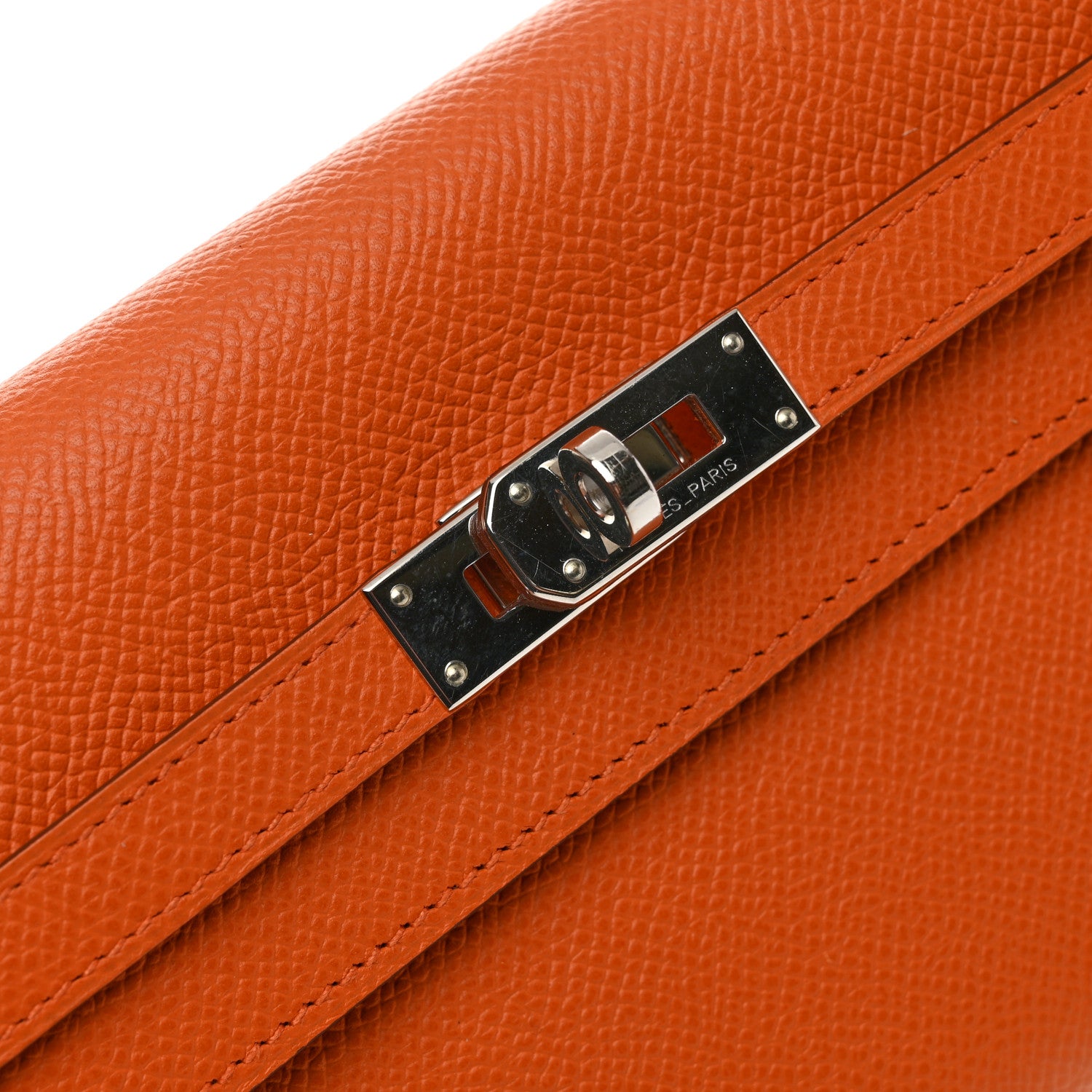Hermes Epsom Kelly Longue Wallet Orange 7 of 9
