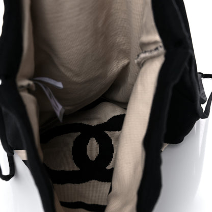 Chanel Cotton CC Drawstring Sport Line Backpack Black 5 of 10