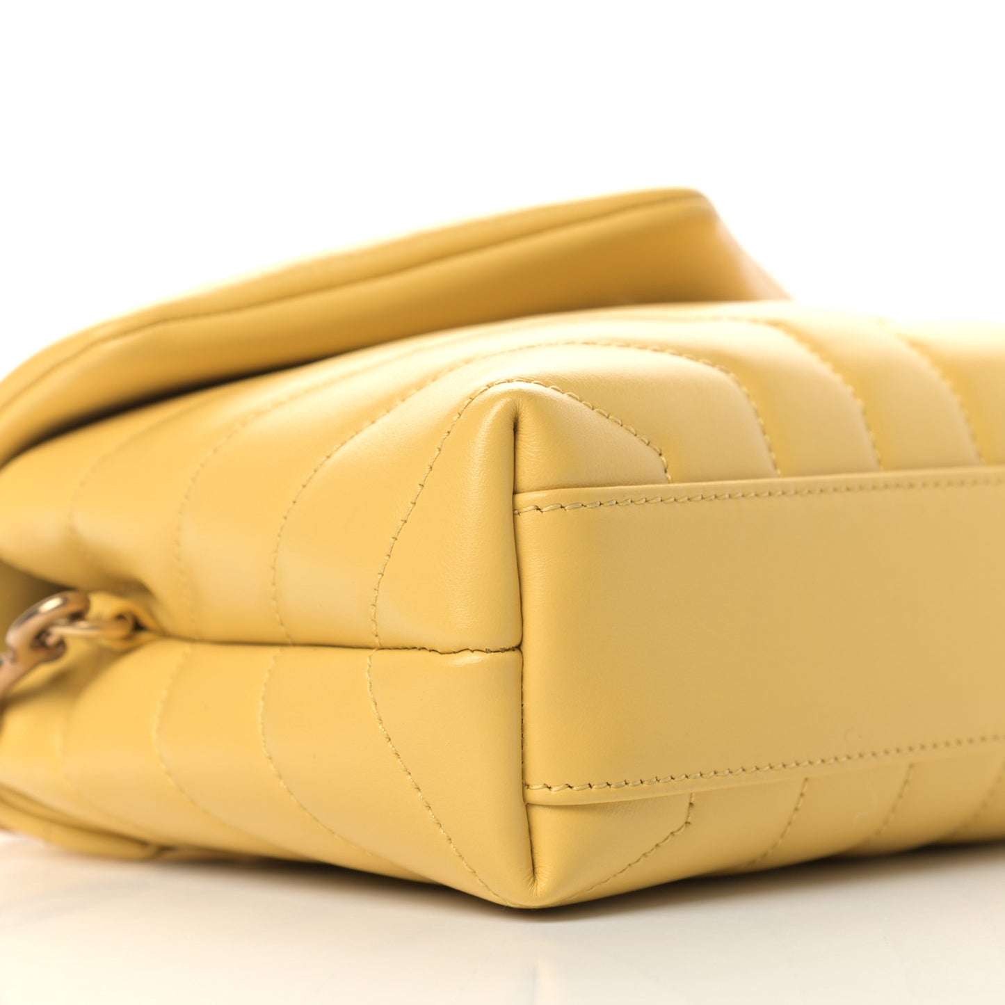 Calfskin Y Quilted Monogram Toy Loulou Crossbody Bag Sunflower