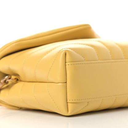 Saint Laurent Calfskin Y Quilted Monogram Toy Loulou Crossbody Bag Sunflower 7 of 8