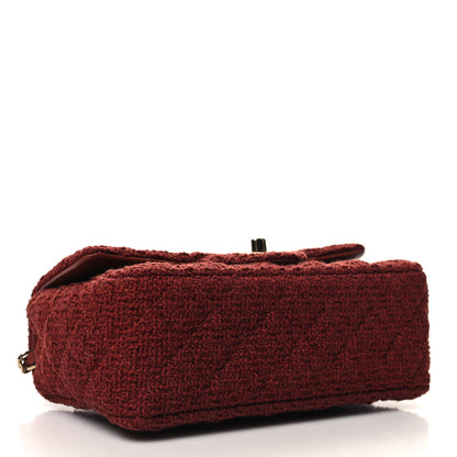 Chanel Wool Tweed Quilted Mini Rectangular Flap Brown 4 of 11
