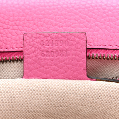 Gucci Calfskin Small GG Marmont Top Handle Bag Pink Tropical Flower 5 of 11