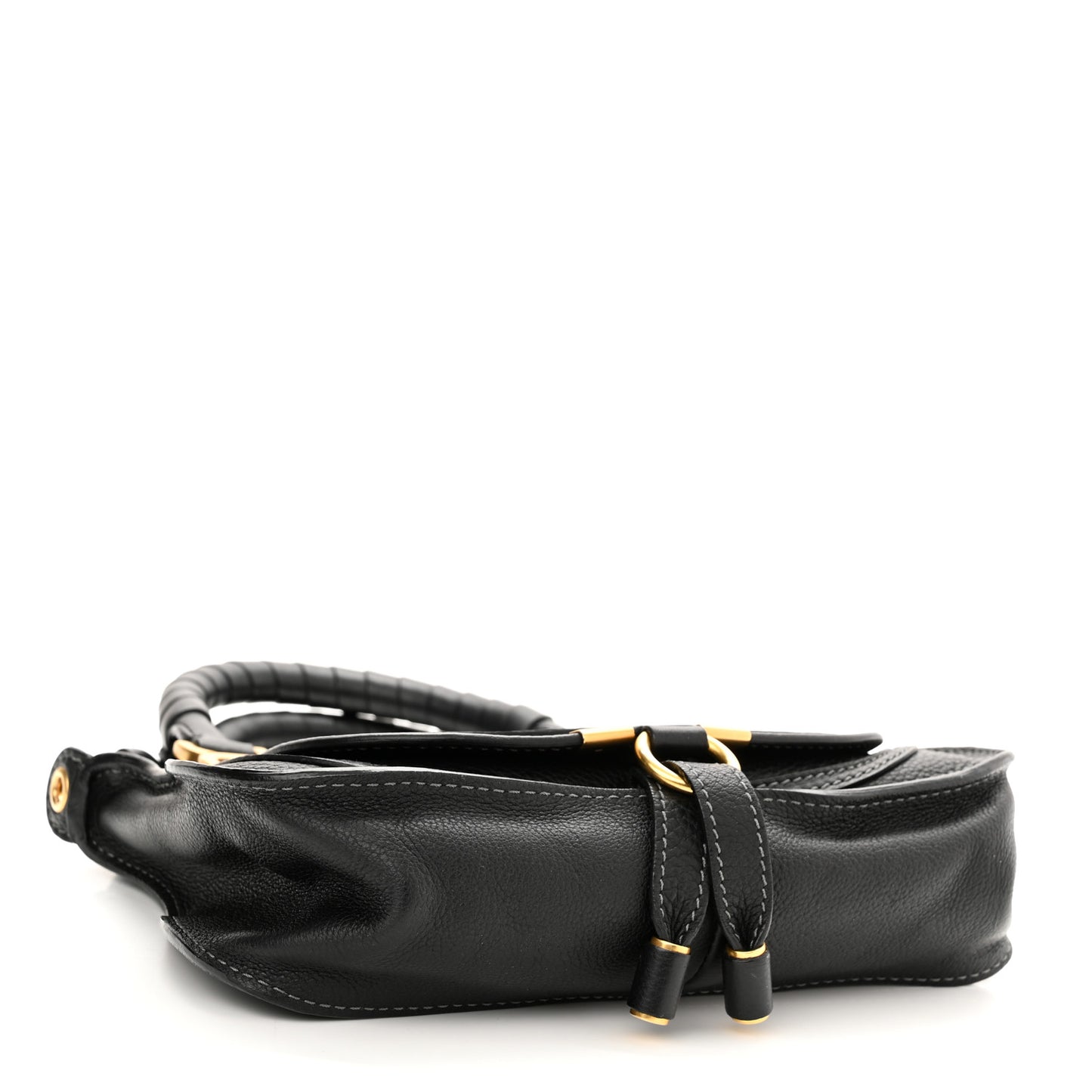Calfskin Mini Marcie Satchel Black