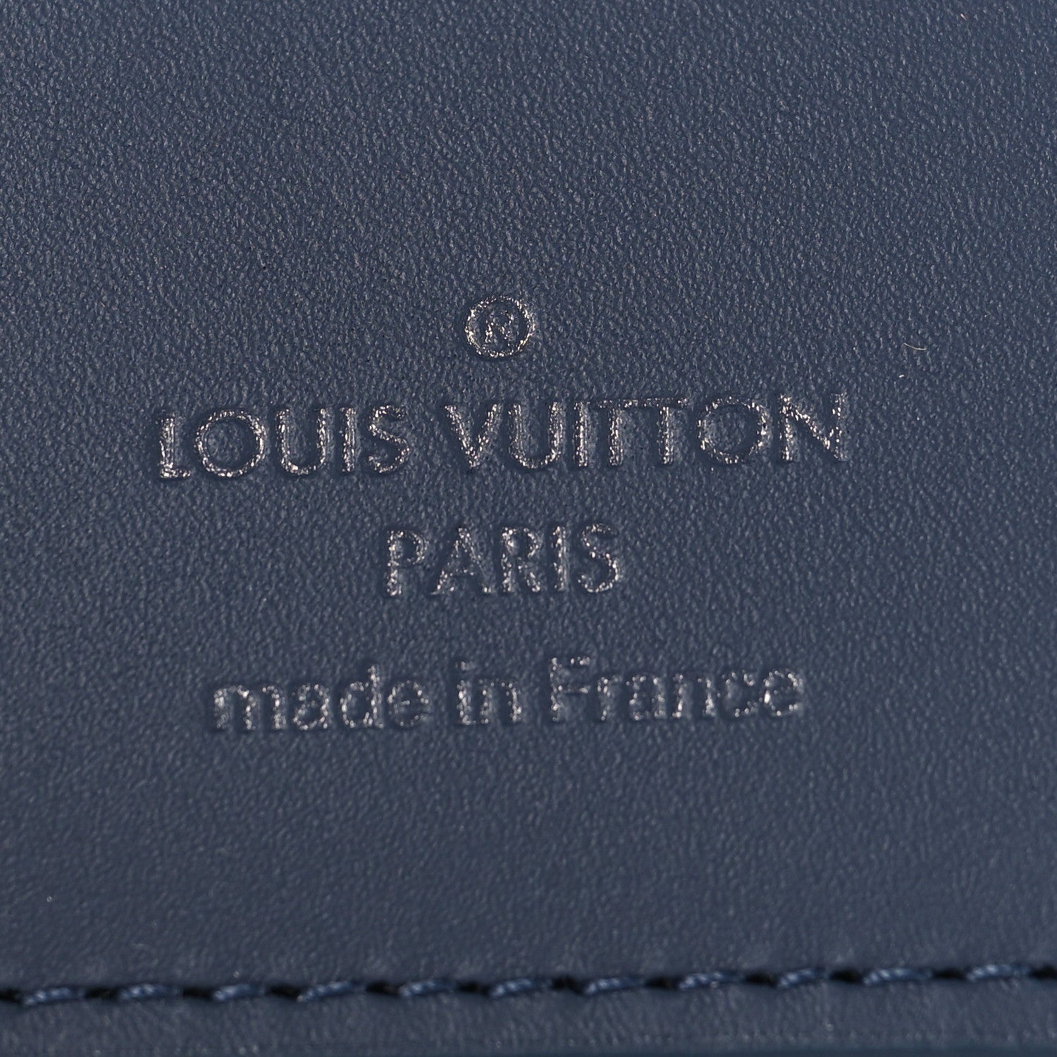 Louis Vuitton Calfskin Monogram Shadow Pocket Organizer Blue 6 of 7