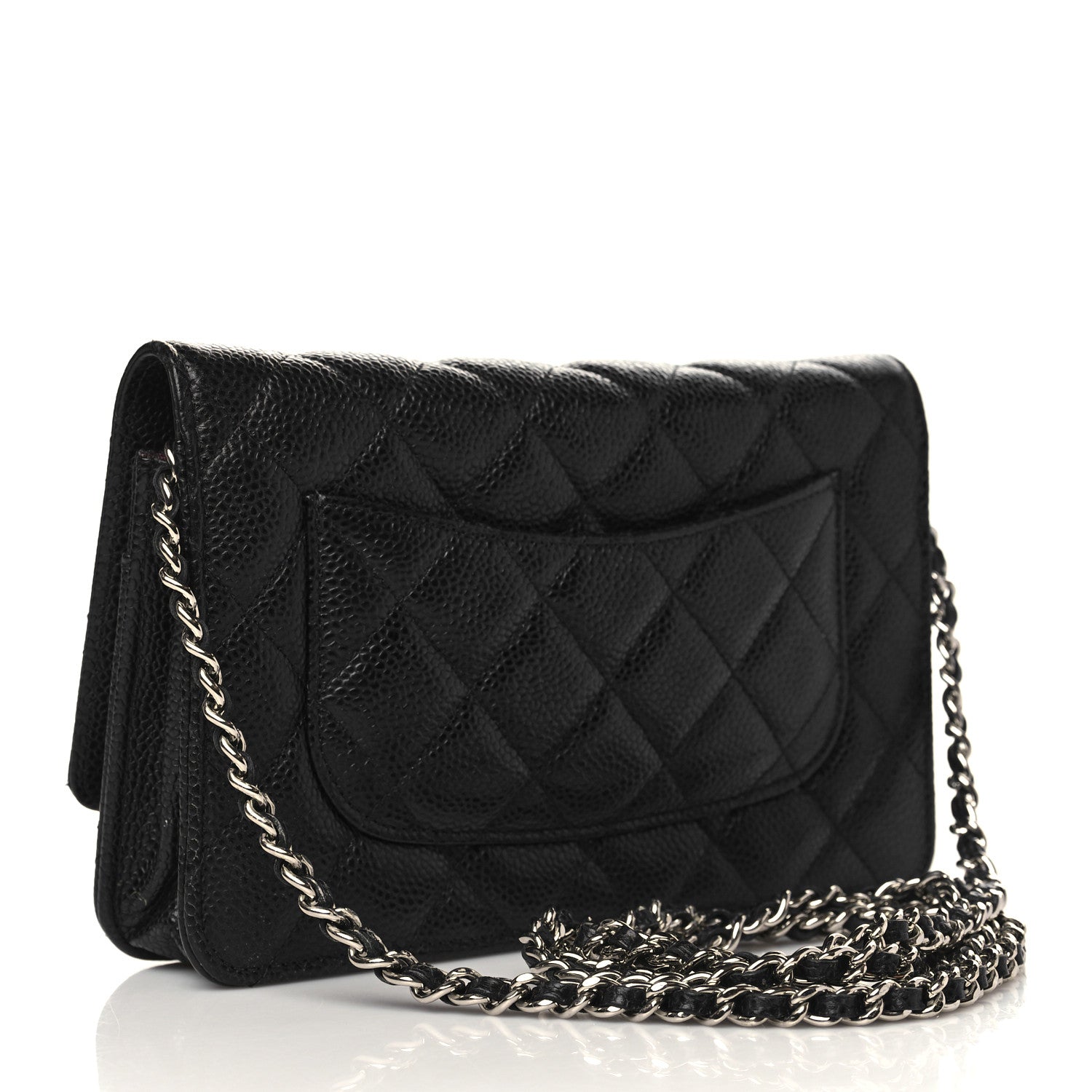 Chanel Caviar Quilted Wallet On Chain WOC Black 3 of 11