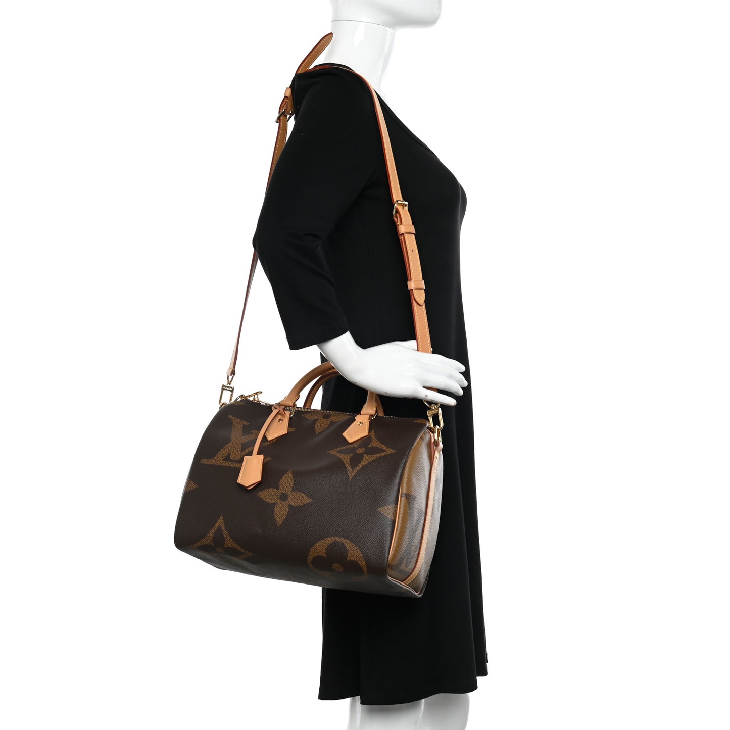 Reverse Monogram Giant Speedy Bandouliere 30