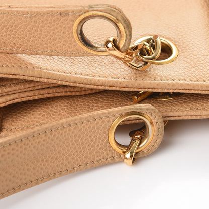 Chanel Caviar CC Shopper Tote Beige 13 of 19