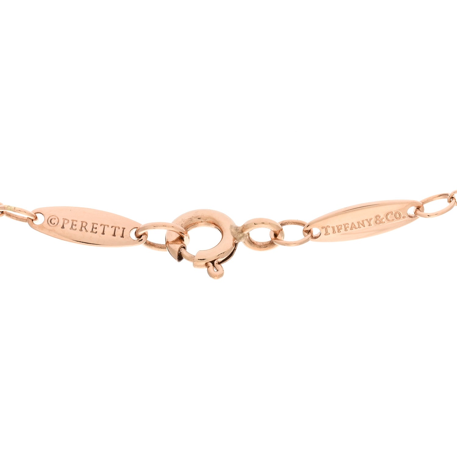 Tiffany 18K Rose Gold Diamond .17ct Elsa Peretti Diamonds by the Yard Heart Pendant Necklace 4 of 5