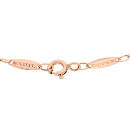 Tiffany 18K Rose Gold Diamond .17ct Elsa Peretti Diamonds by the Yard Heart Pendant Necklace 4 of 5
