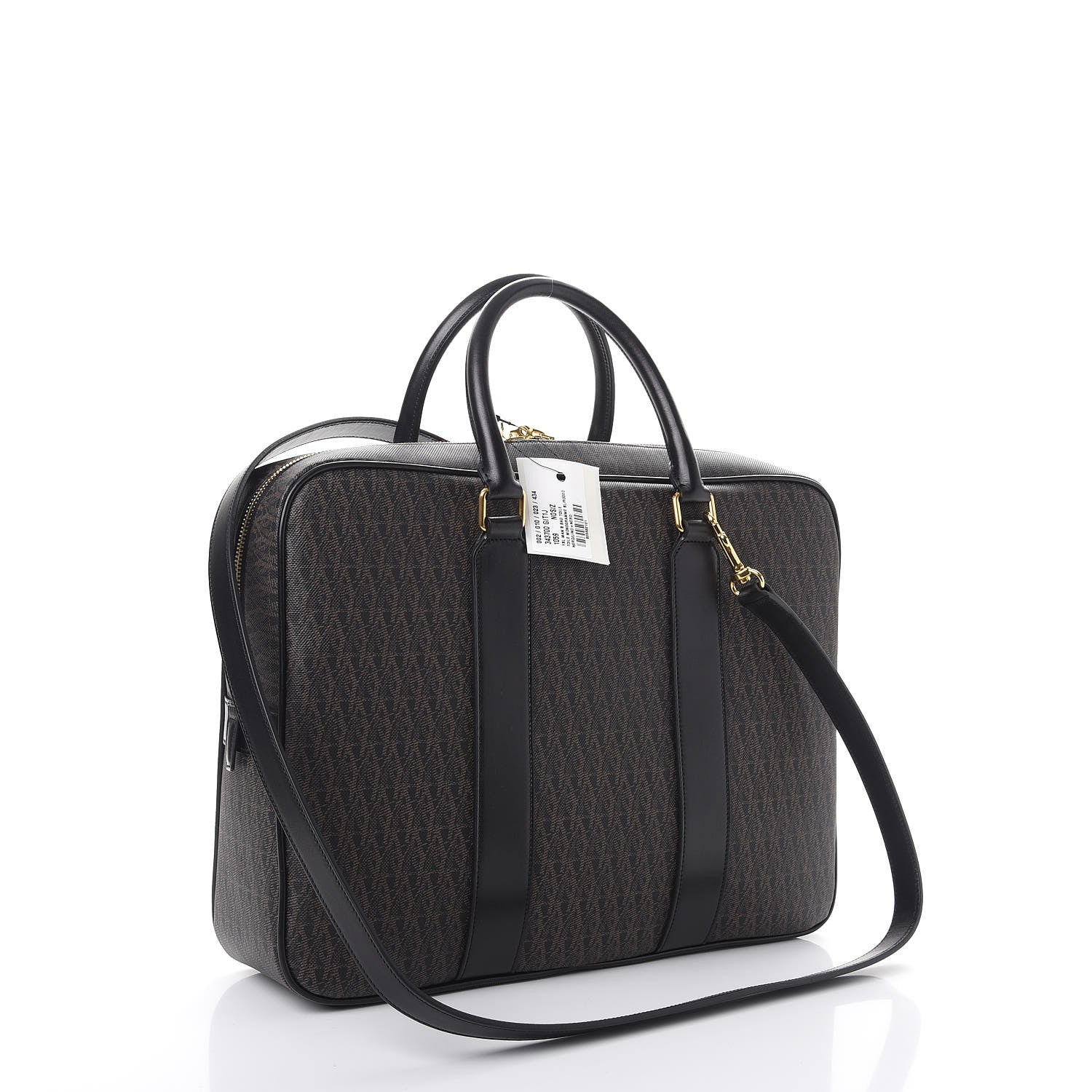 Saint Laurent Toile Classic Monogram Rodeo Briefcase Black 3 of 7