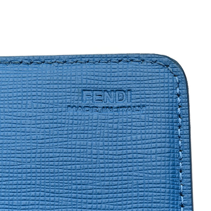 Fendi Vitello Elite Crystal Eye Monster Continental Wallet Royal Blue Papavero Multicolor 6 of 9
