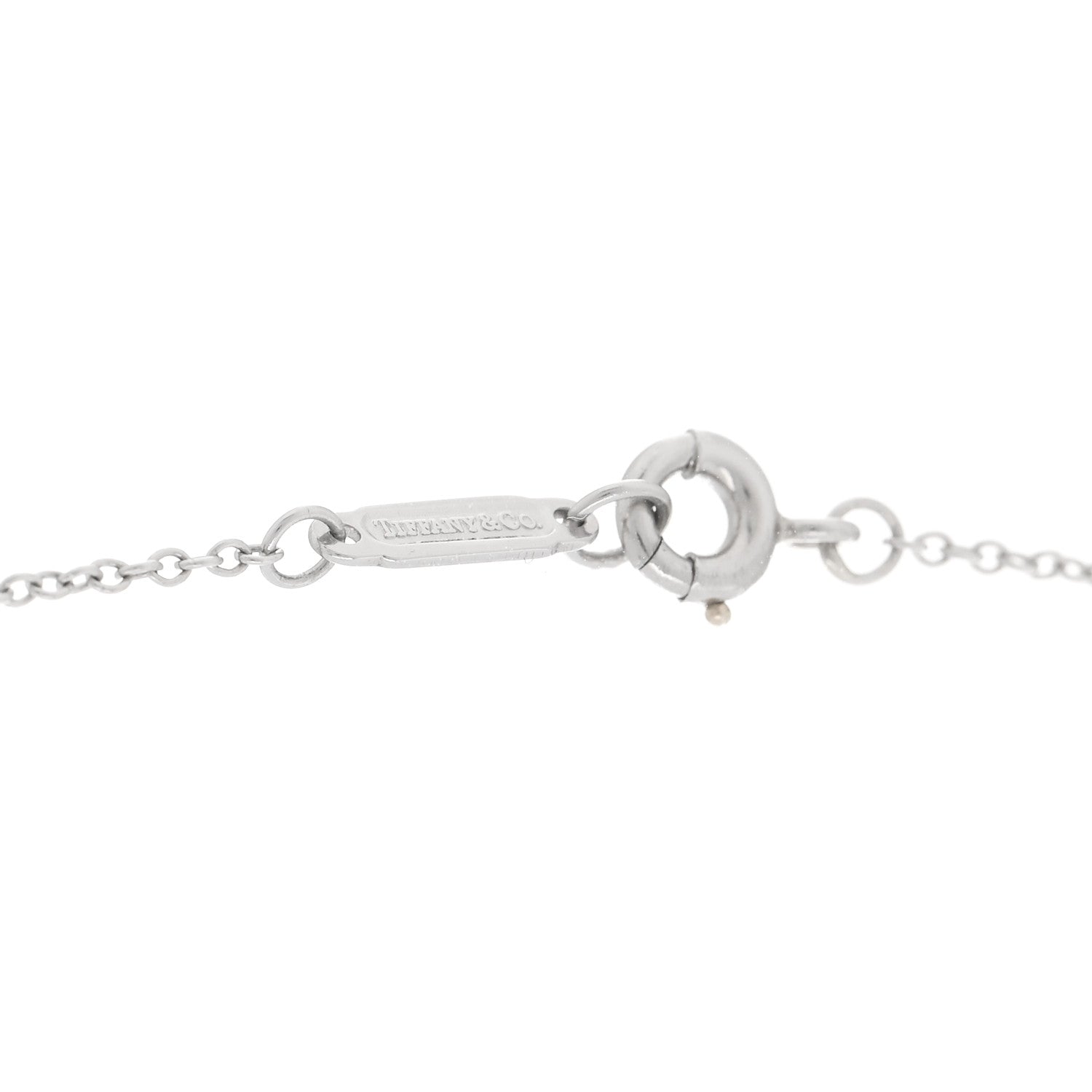 Tiffany Platinum Diamond Legacy Pear Drop Pendant Necklace 4 of 7