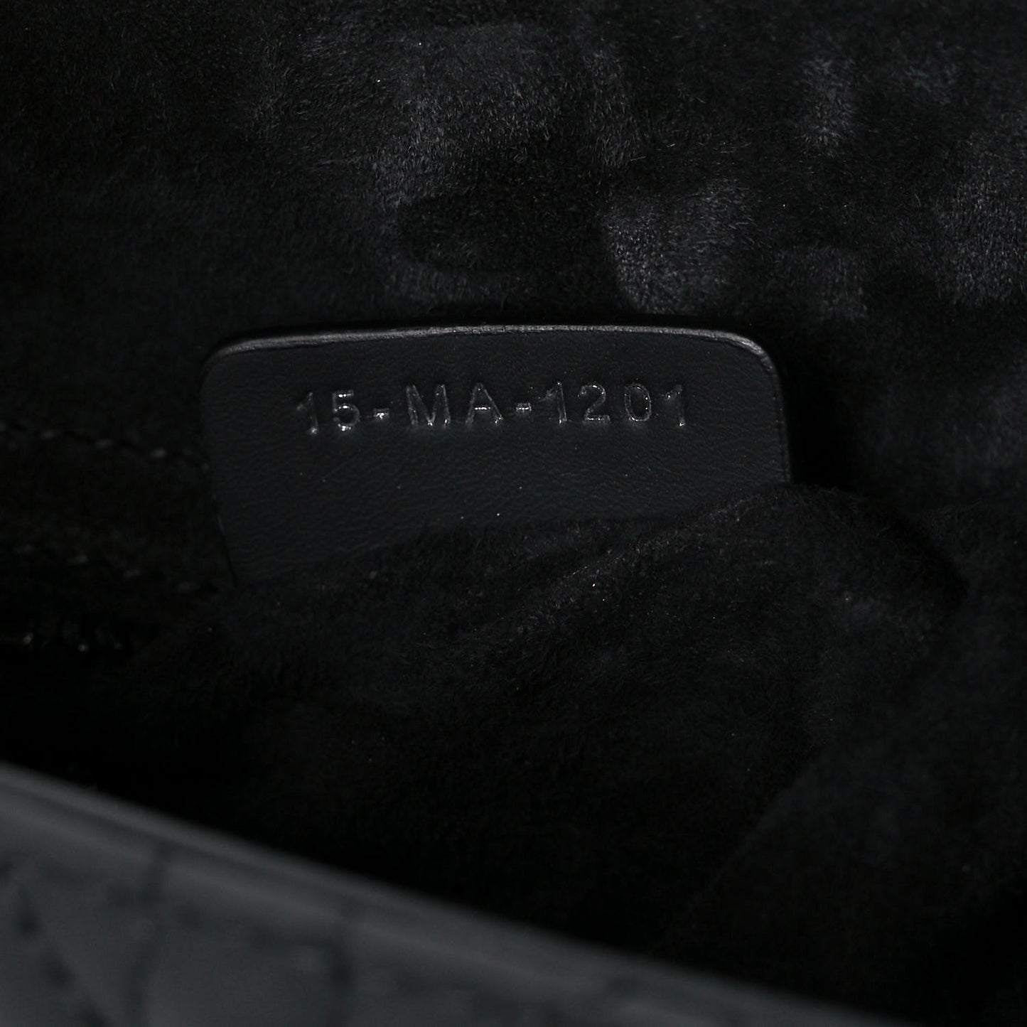 Ultra Matte Calfskin Cannage Small My ABCDior Lady Dior Black