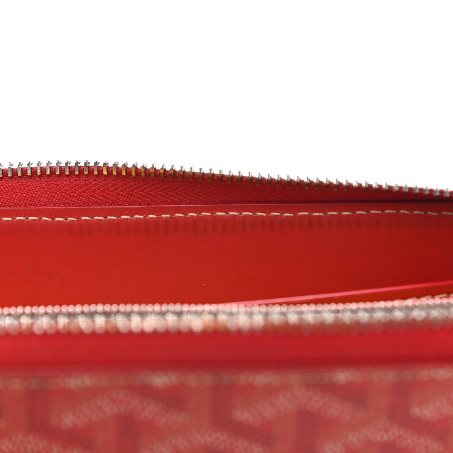 Goyardine Matignon Zip Around GM Wallet Red