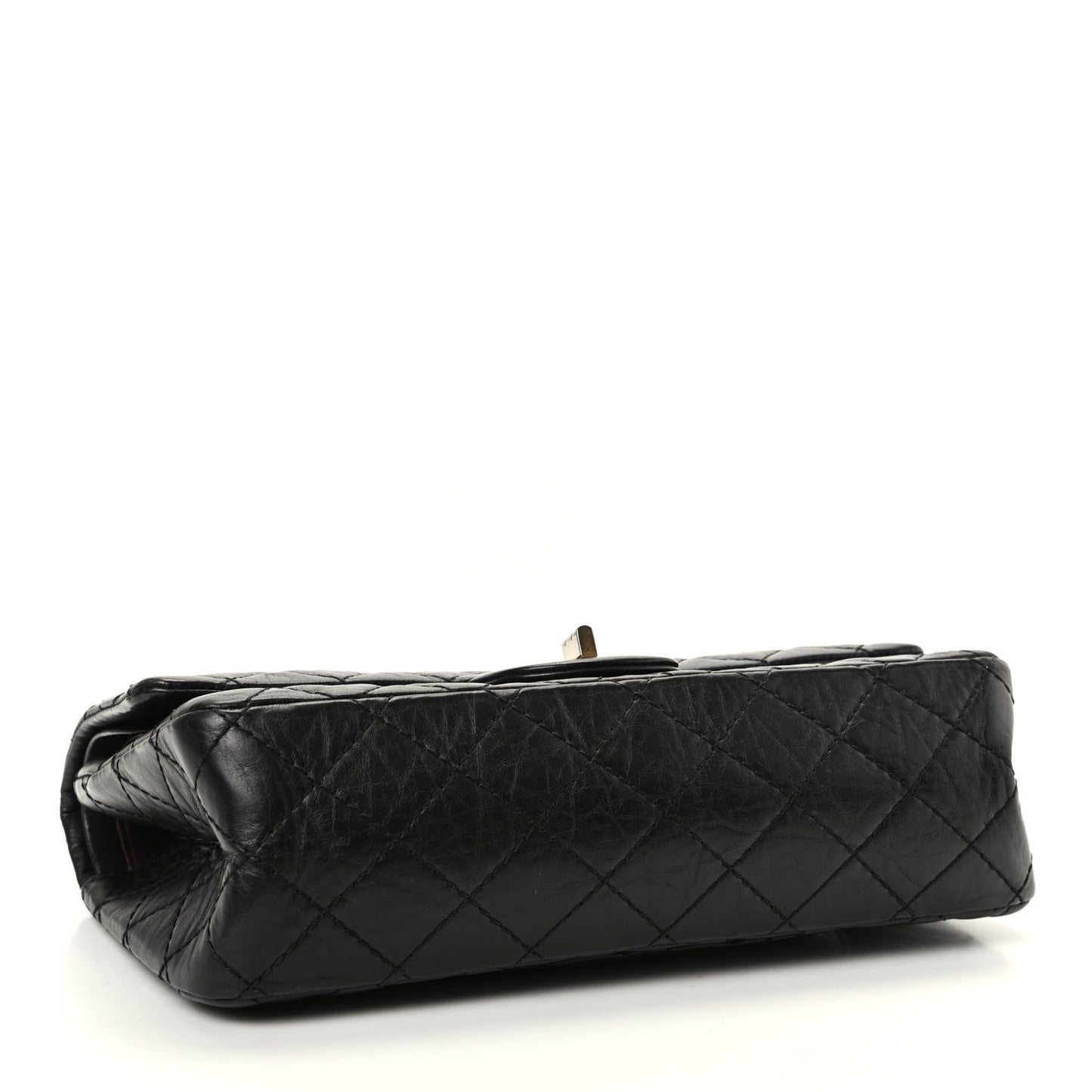 Aged Calfskin Quilted 2.55 Reissue 225 Flap Black