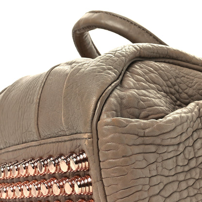 Alexander Wang Pebbled Lambskin Rockie Latte Rose Gold Hardware 8 of 14