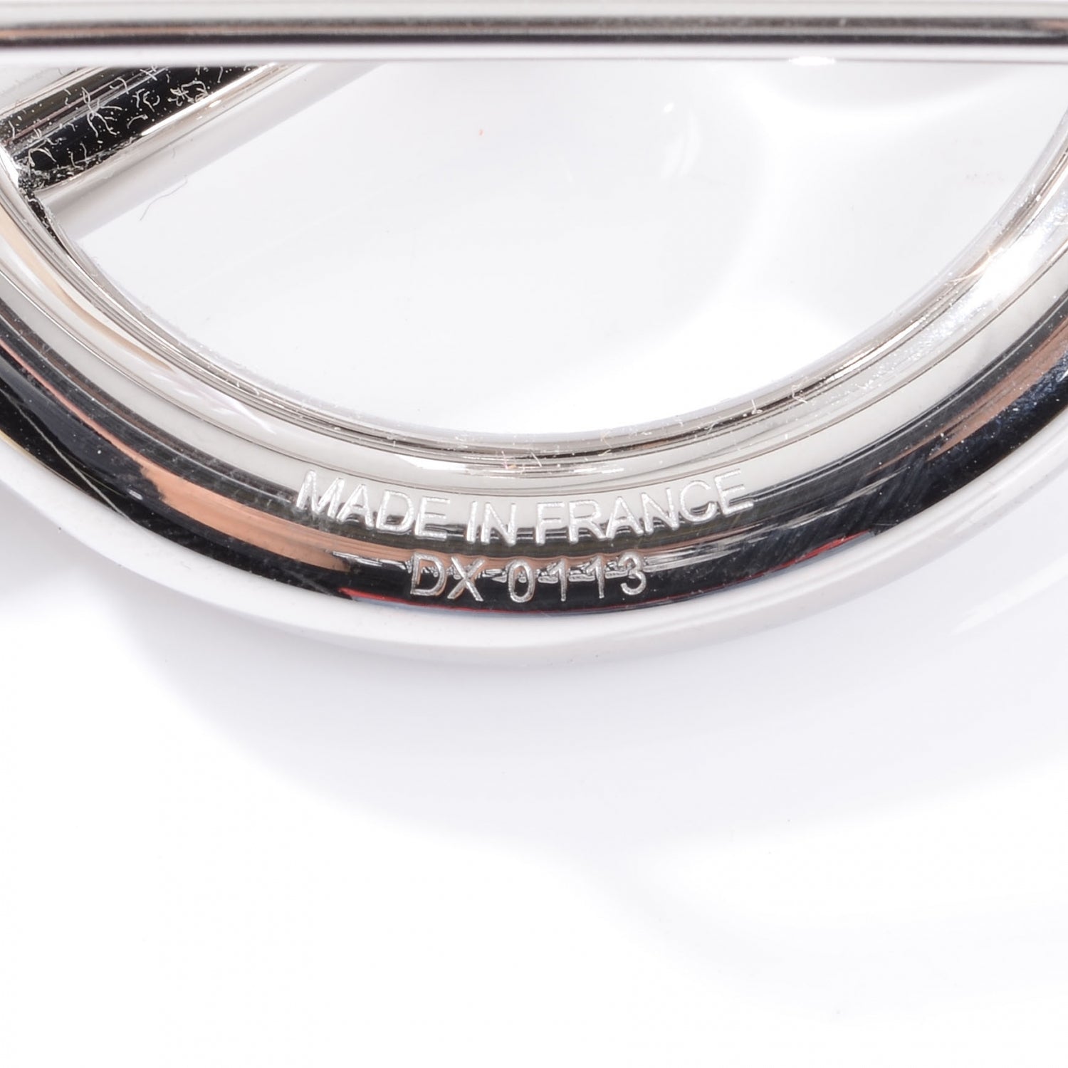 Hermes Palladium 32mm Glenan Belt Buckle Silver 5 of 6