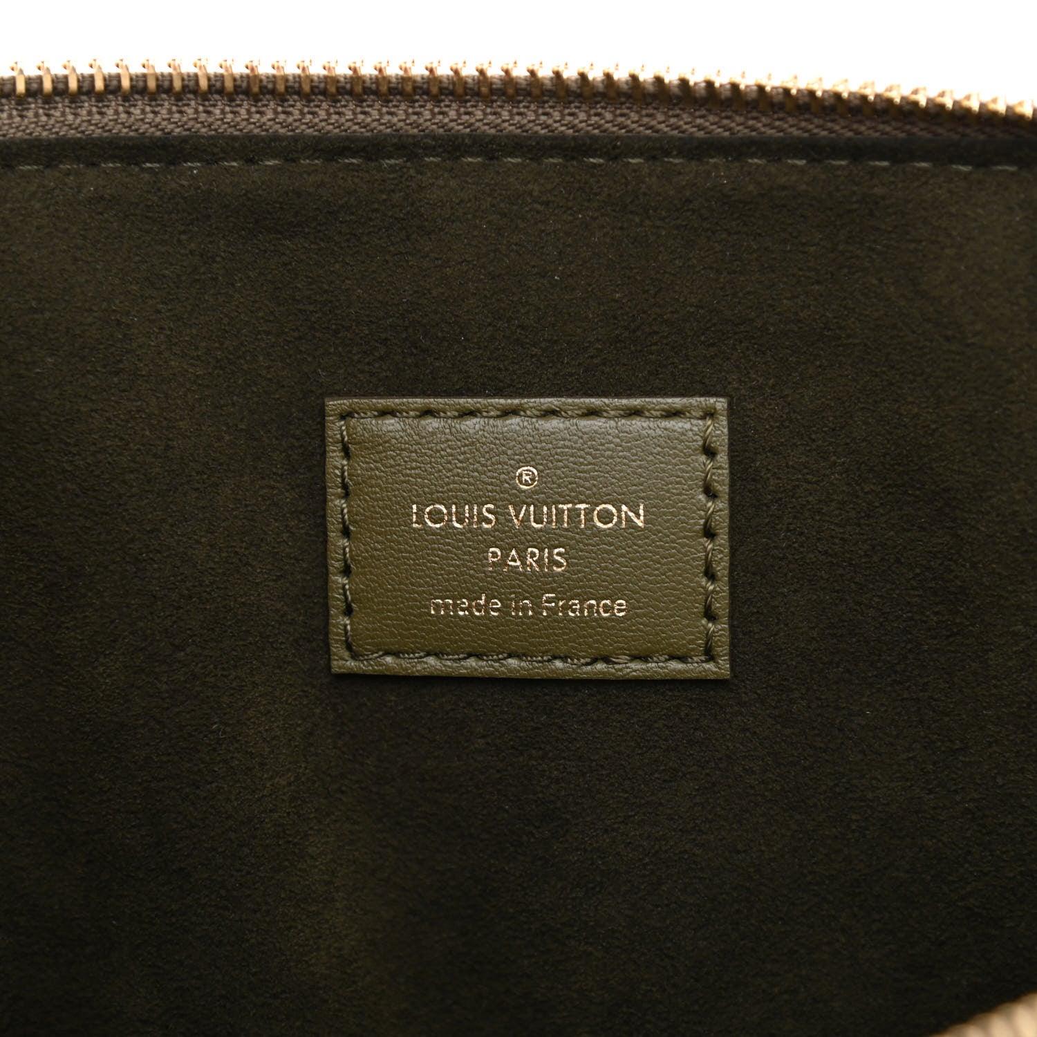 Louis Vuitton Lambskin Embossed Monogram Coussin MM Khaki 7 of 8