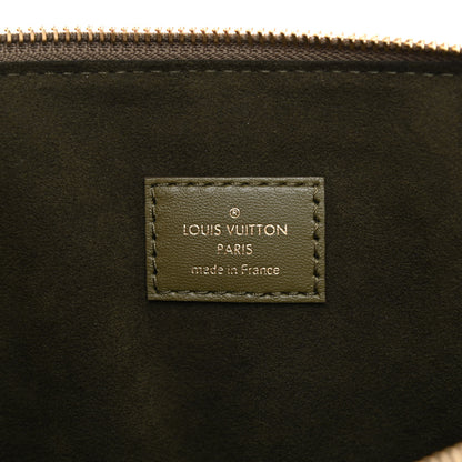 Louis Vuitton Lambskin Embossed Monogram Coussin MM Khaki 7 of 8