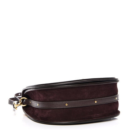 Chloe Calfskin Suede Medium Nile Bracelet Bag Carbon Brown 5 of 9